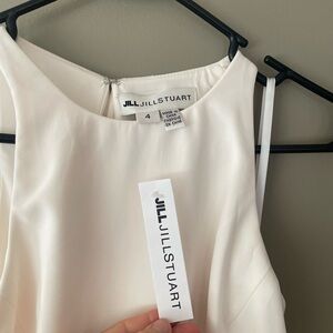 BHLDN Jill Stuart Iva Crepe Maxi dress in Ivory